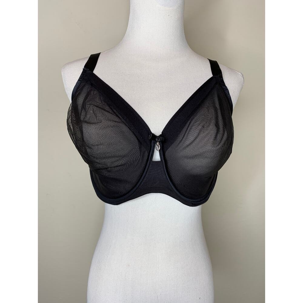Curvy Couture Full Coverage Black 40G Unlined Underwire Bra